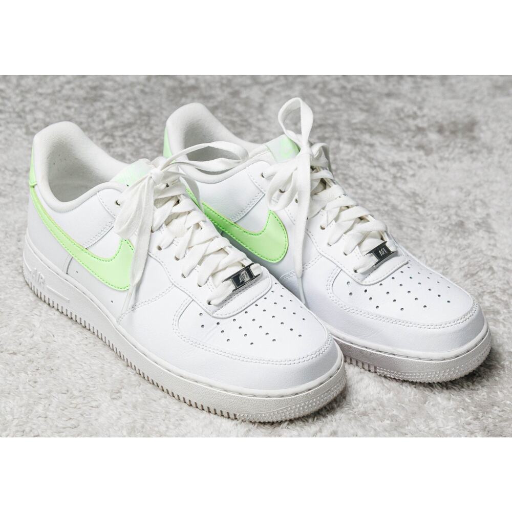 Nike Air Force 1 07 Next Nature White Lime Blast Sneakers Womens 9.5 DD8959-114